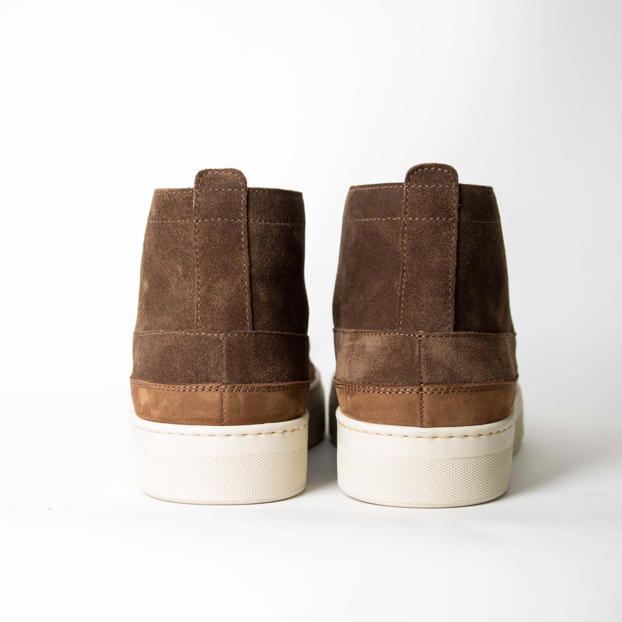 Lardini Brown suede Hi-top sneakers - Fizigo