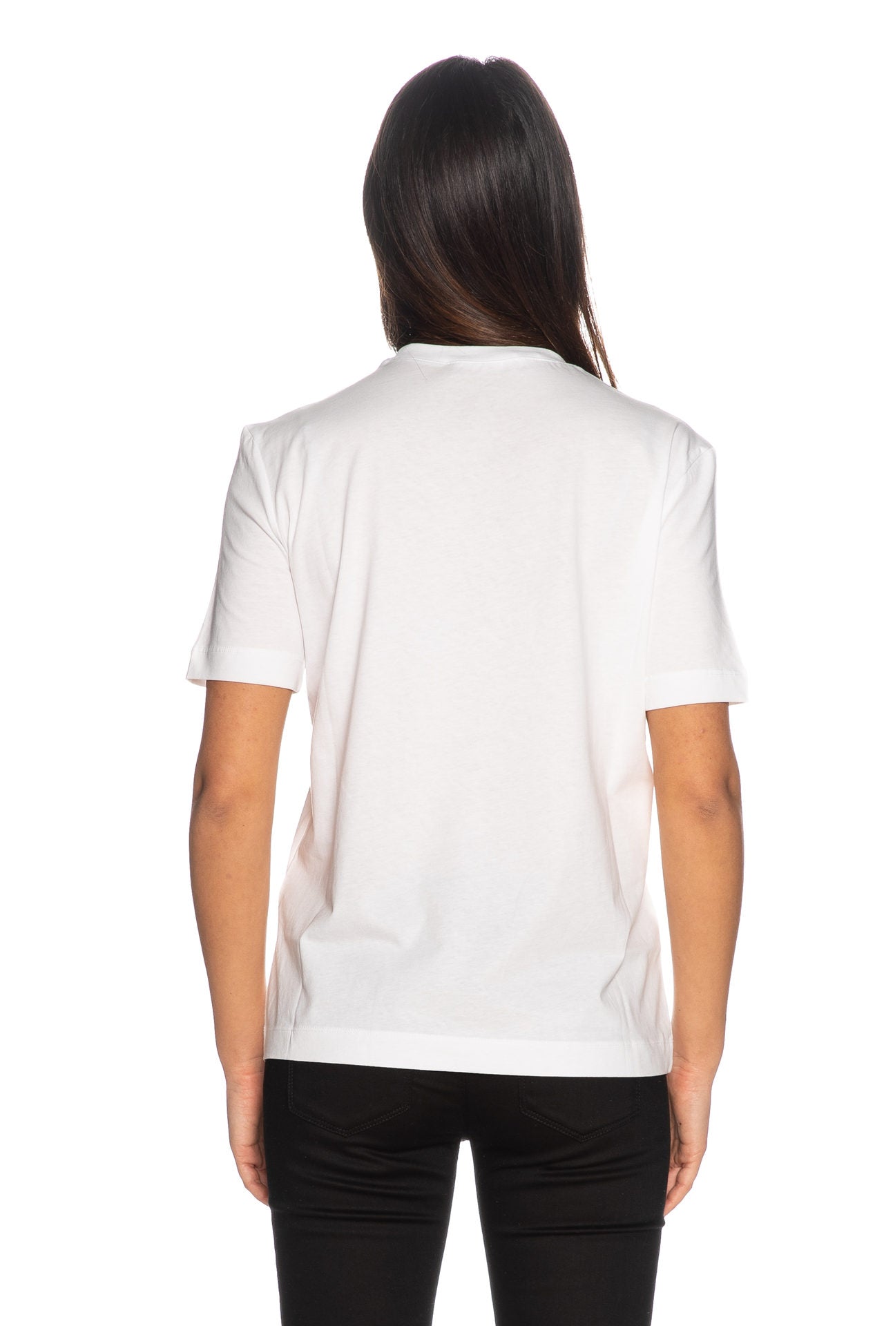 Love Moschino White Cotton Tops & T-Shirt - Fizigo