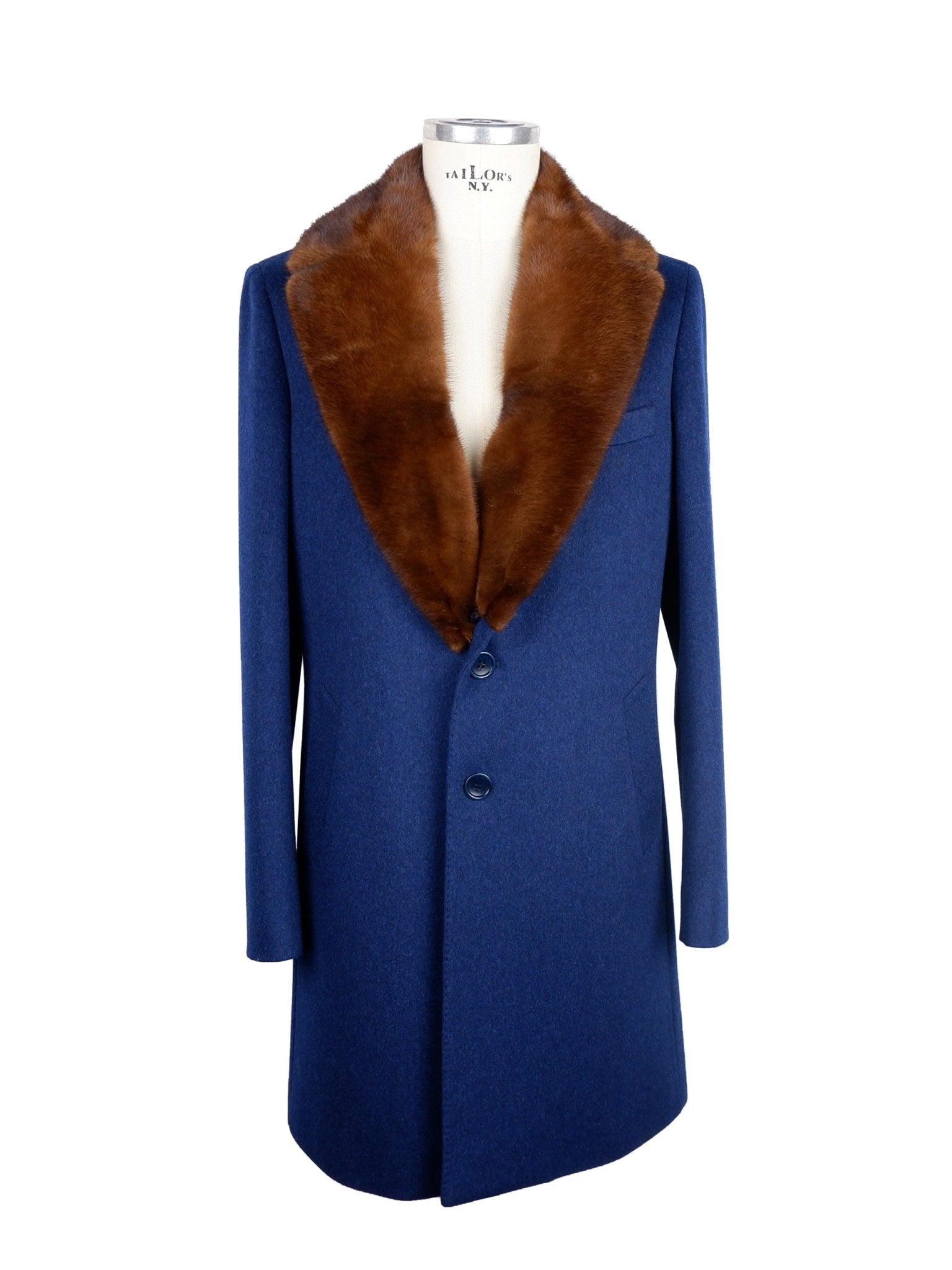 Made in Italy Blue Wool Jacket - Fizigo