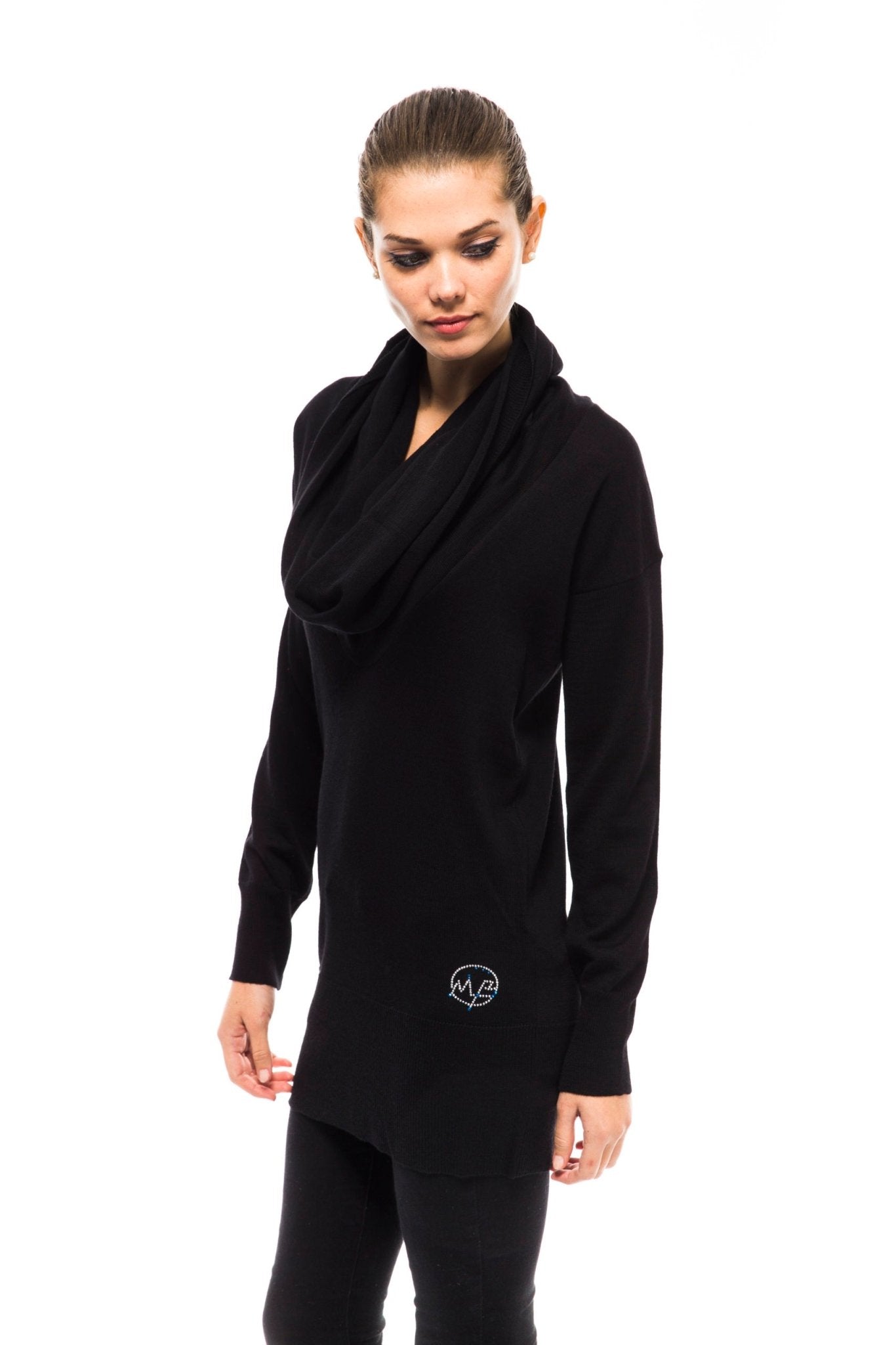 Montana Blu Black Wool Sweater - Fizigo