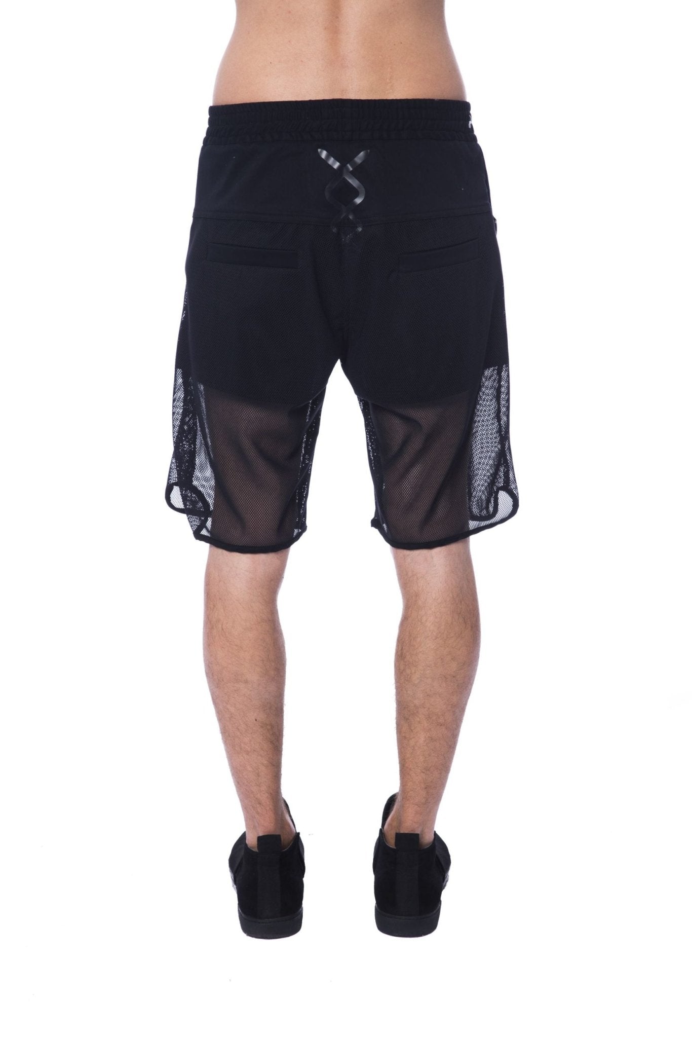 Nicolo Tonetto Black Polyester Short - Fizigo