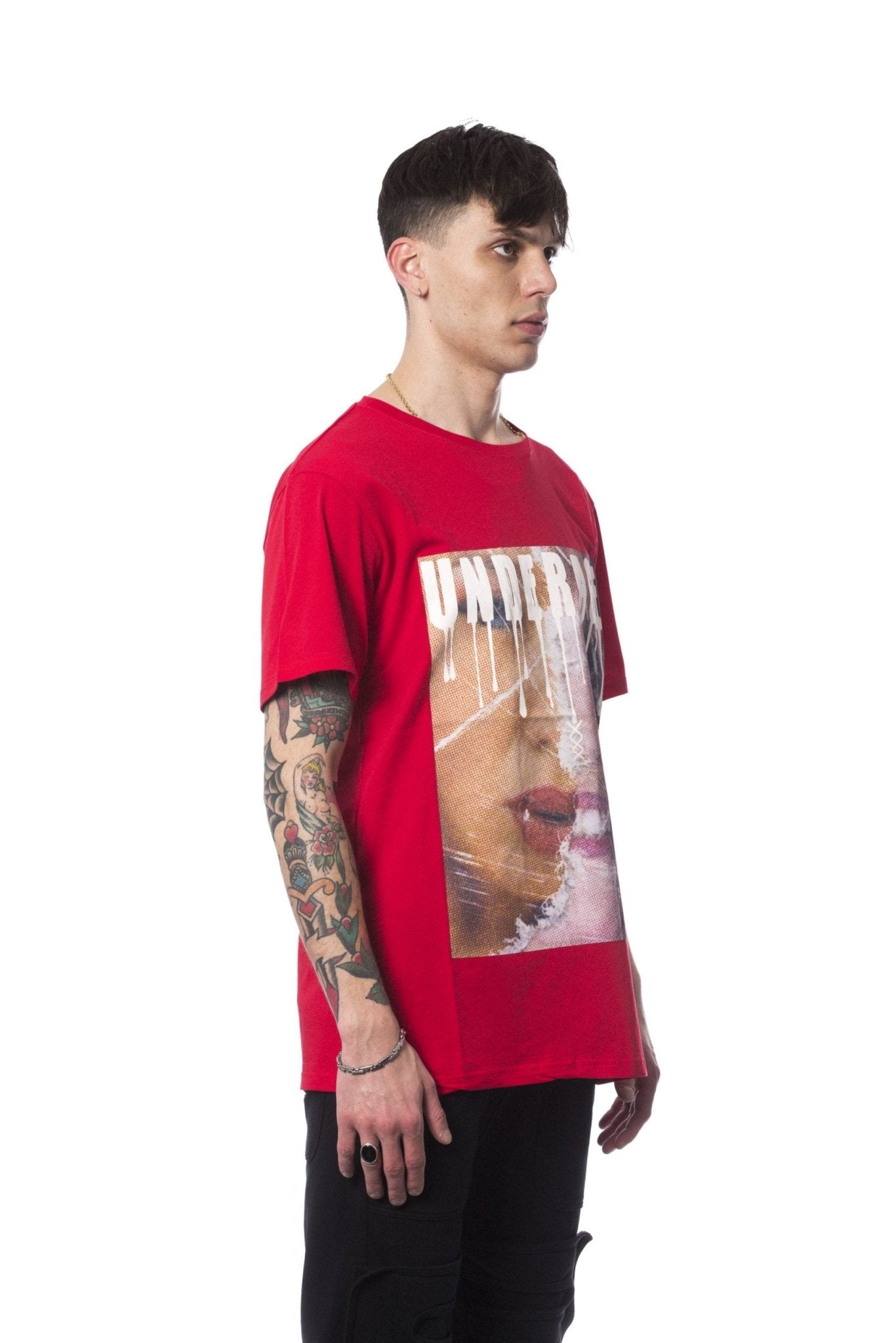 Nicolo Tonetto Red Cotton T-Shirt - Fizigo