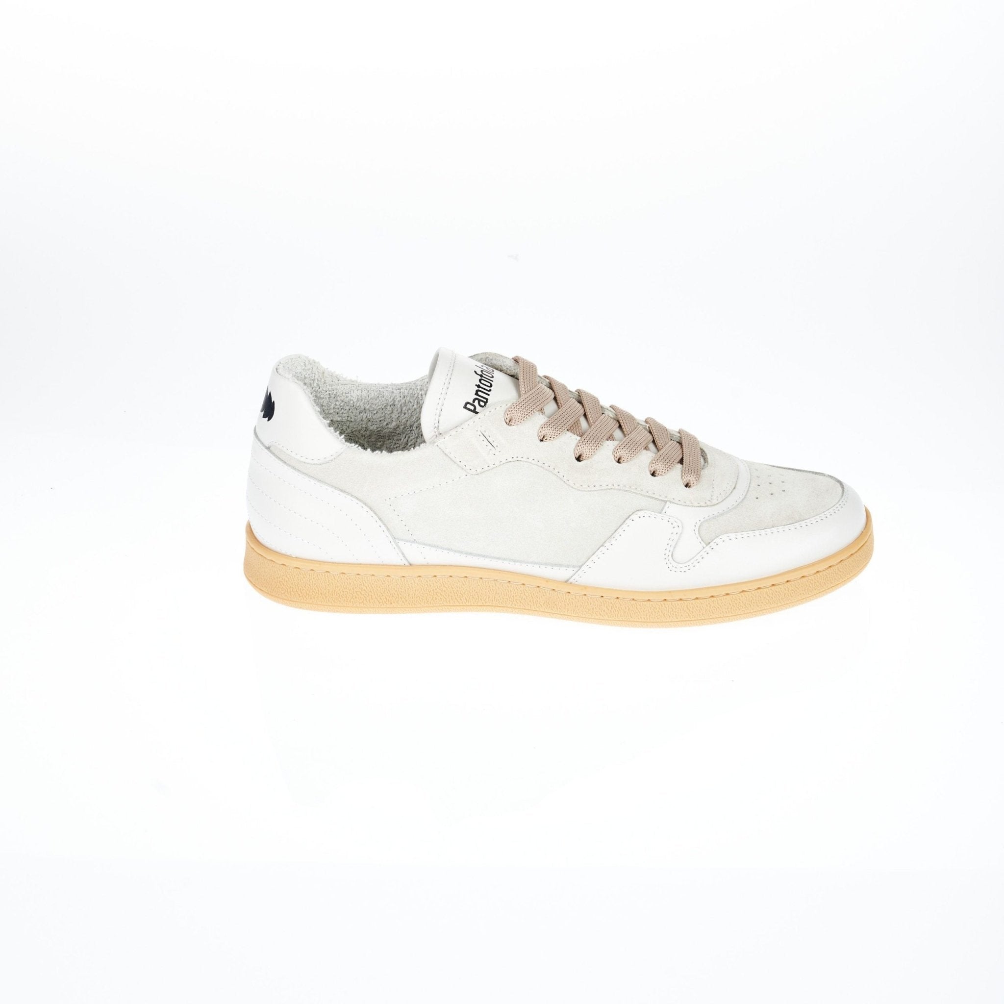 Pantofola D'Oro White Leather Sneaker - Fizigo