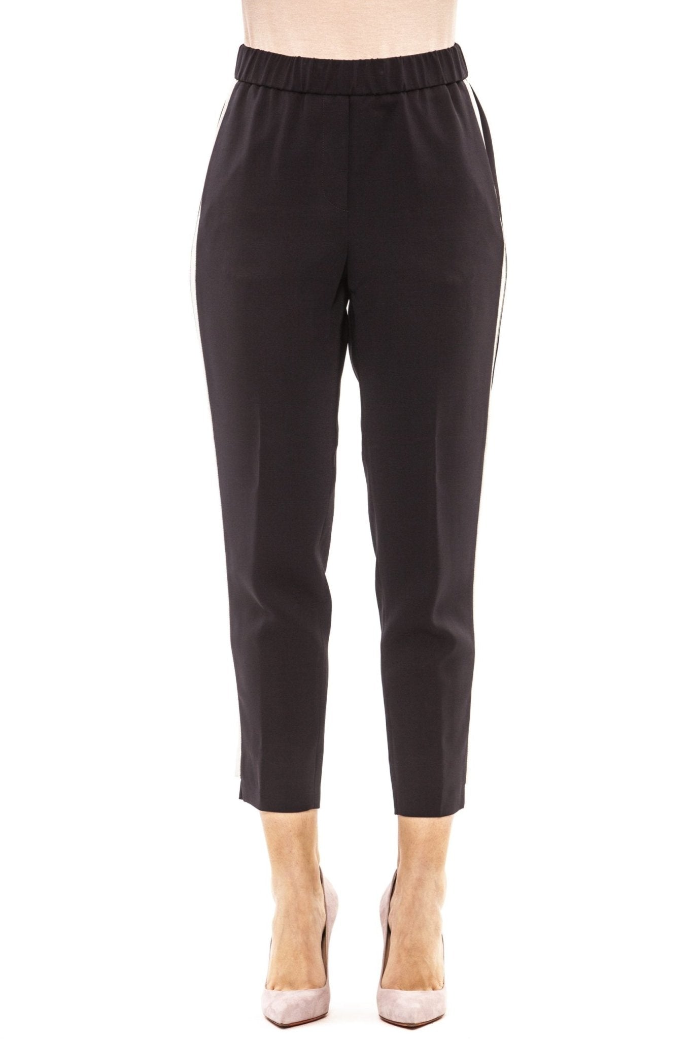 Peserico Blue Viscose Jeans & Pant - Fizigo