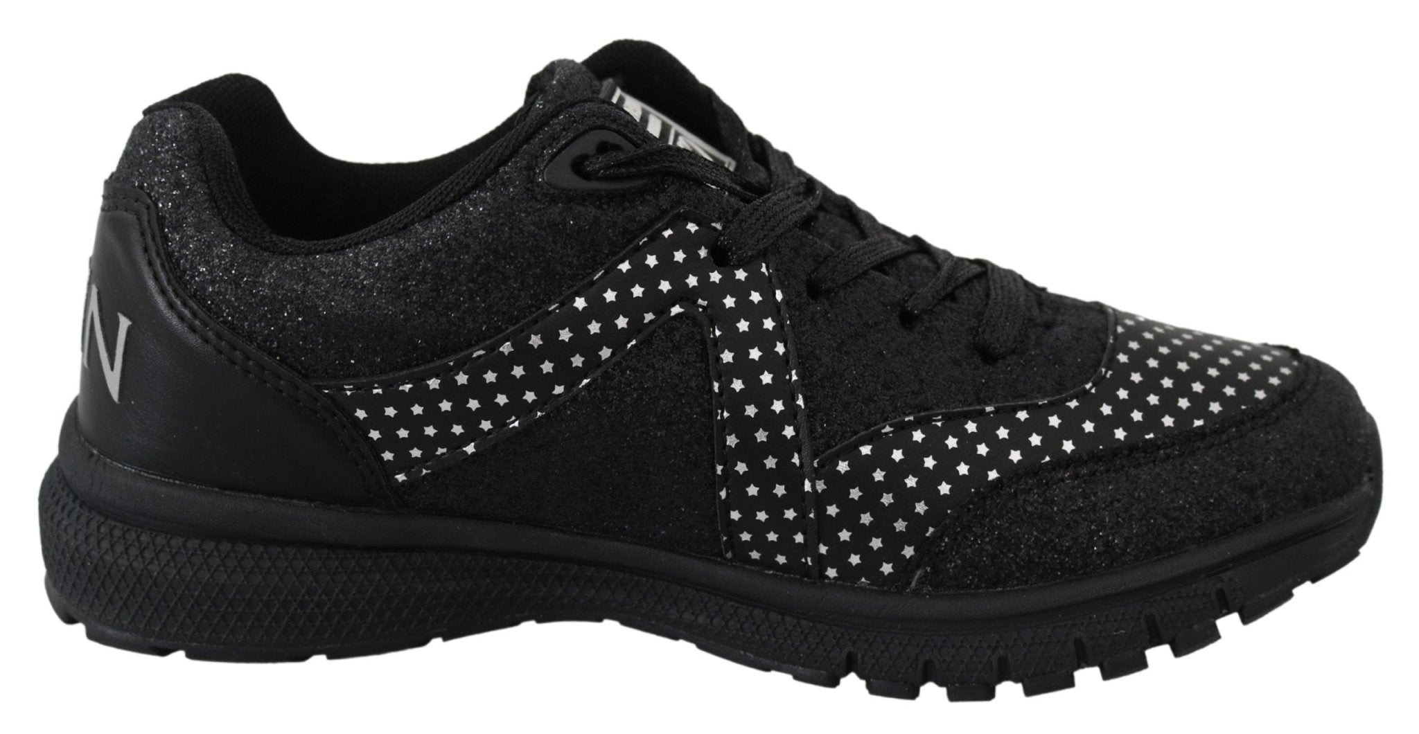 Plein Sport Black Polyester Runner Jasmines Sneakers Shoes - Fizigo