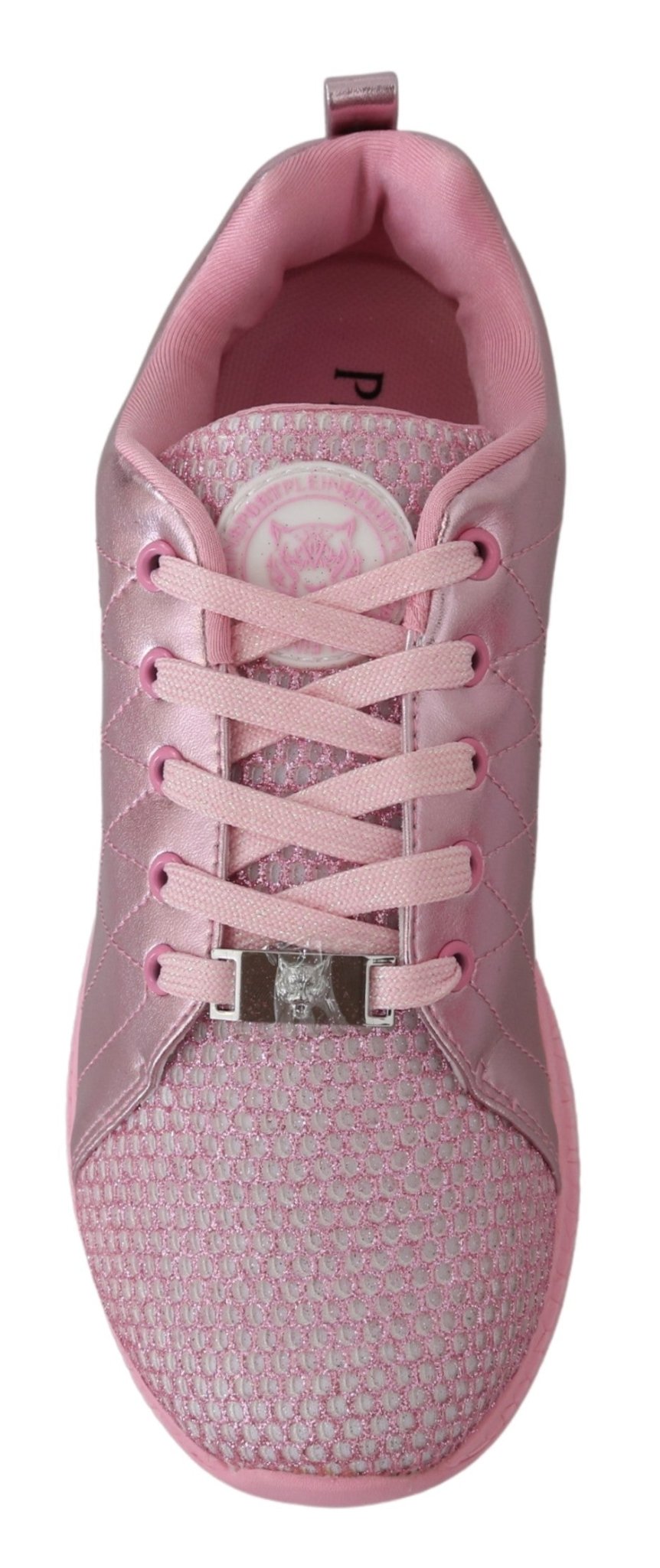 Plein Sport Pink Blush Polyester Runner Gisella Sneakers Shoes - Fizigo