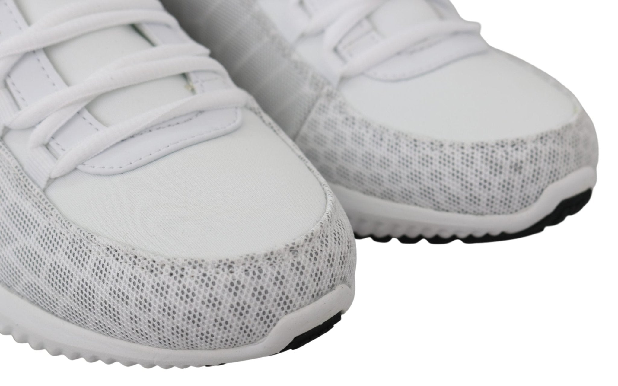 Plein Sport White Polyester Adrian Sneakers Shoes - Fizigo