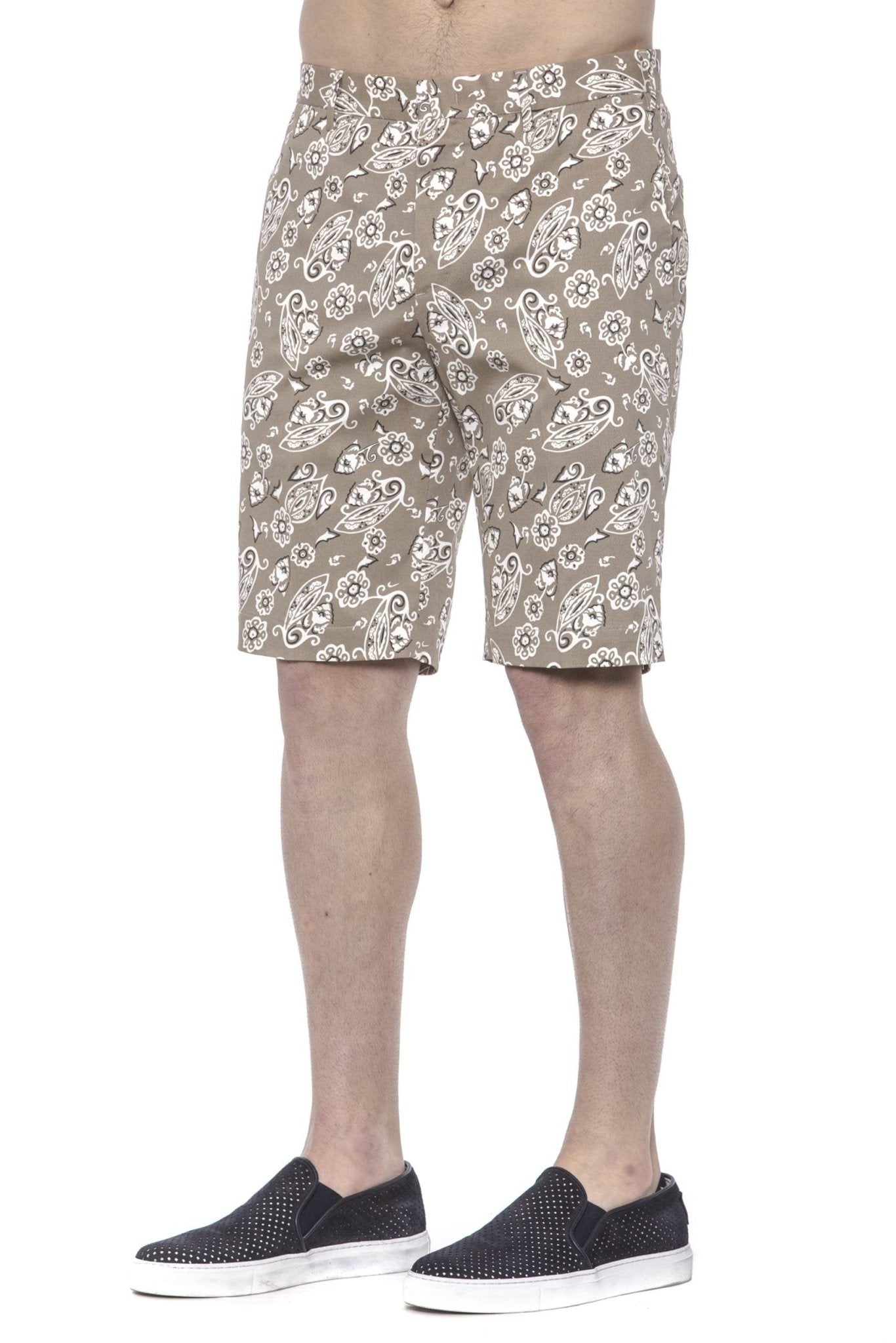 PT Torino Beige Cotton Short - Fizigo