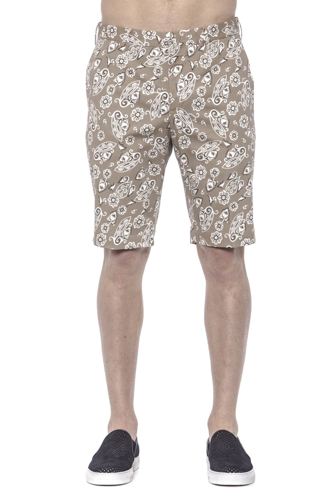 PT Torino Beige Cotton Short - Fizigo