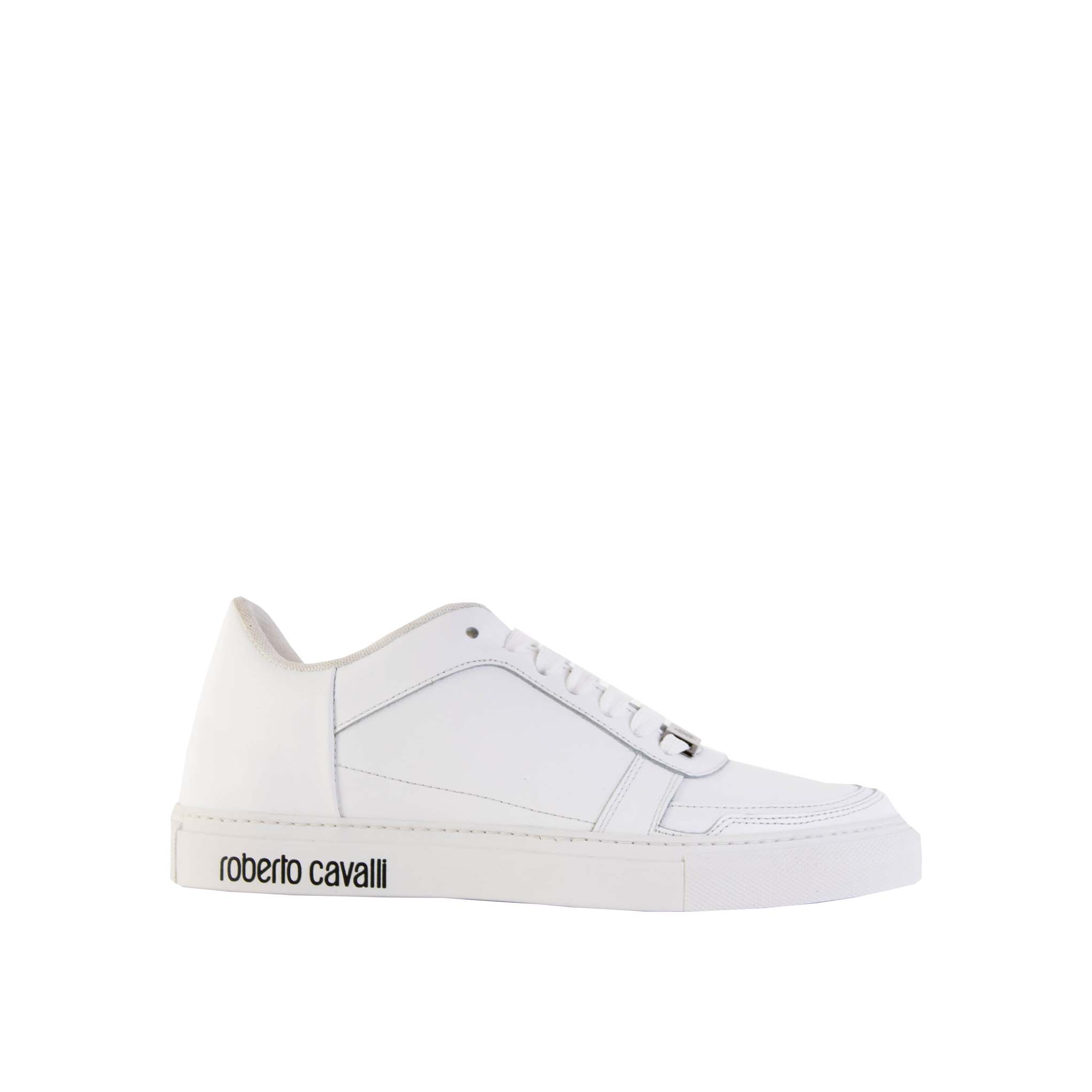 Roberto Cavalli Classic Logo Embossed Sneakers - Fizigo