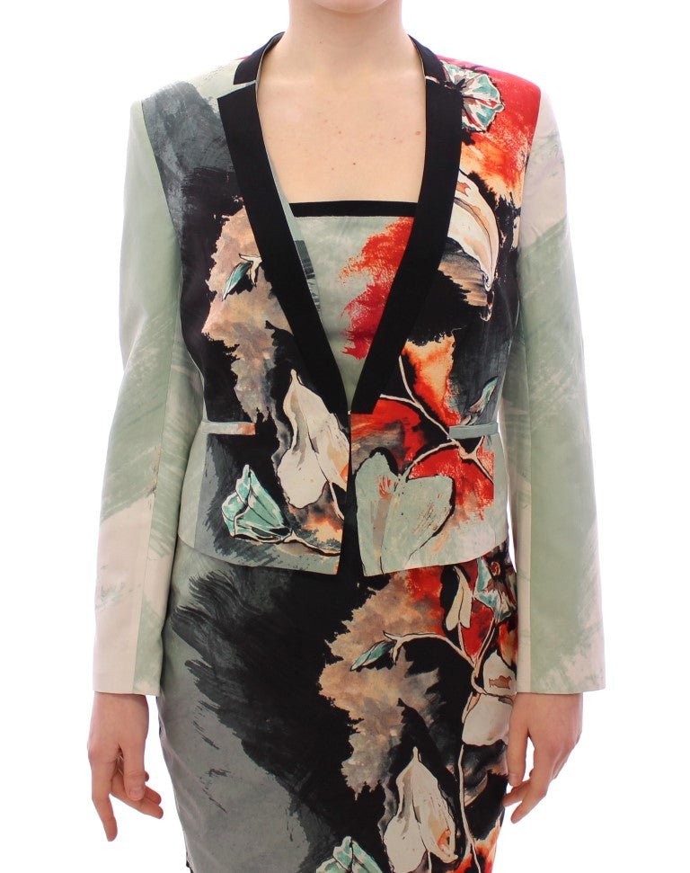 Sachin & Babi Multicolor Short Floral Blazer Jacket - Fizigo