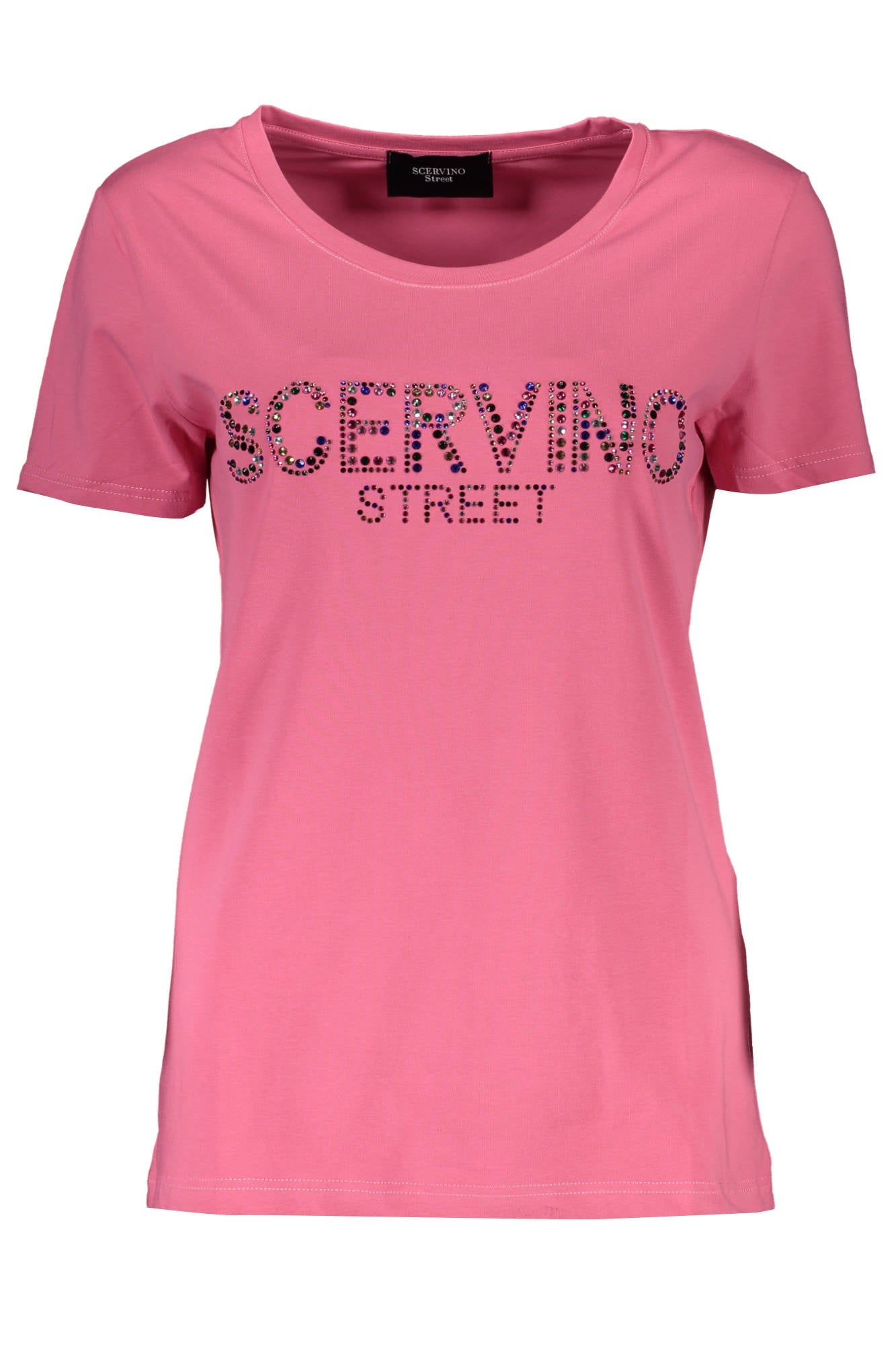 Scervino Street Pink Cotton Tops & T-Shirt - Fizigo