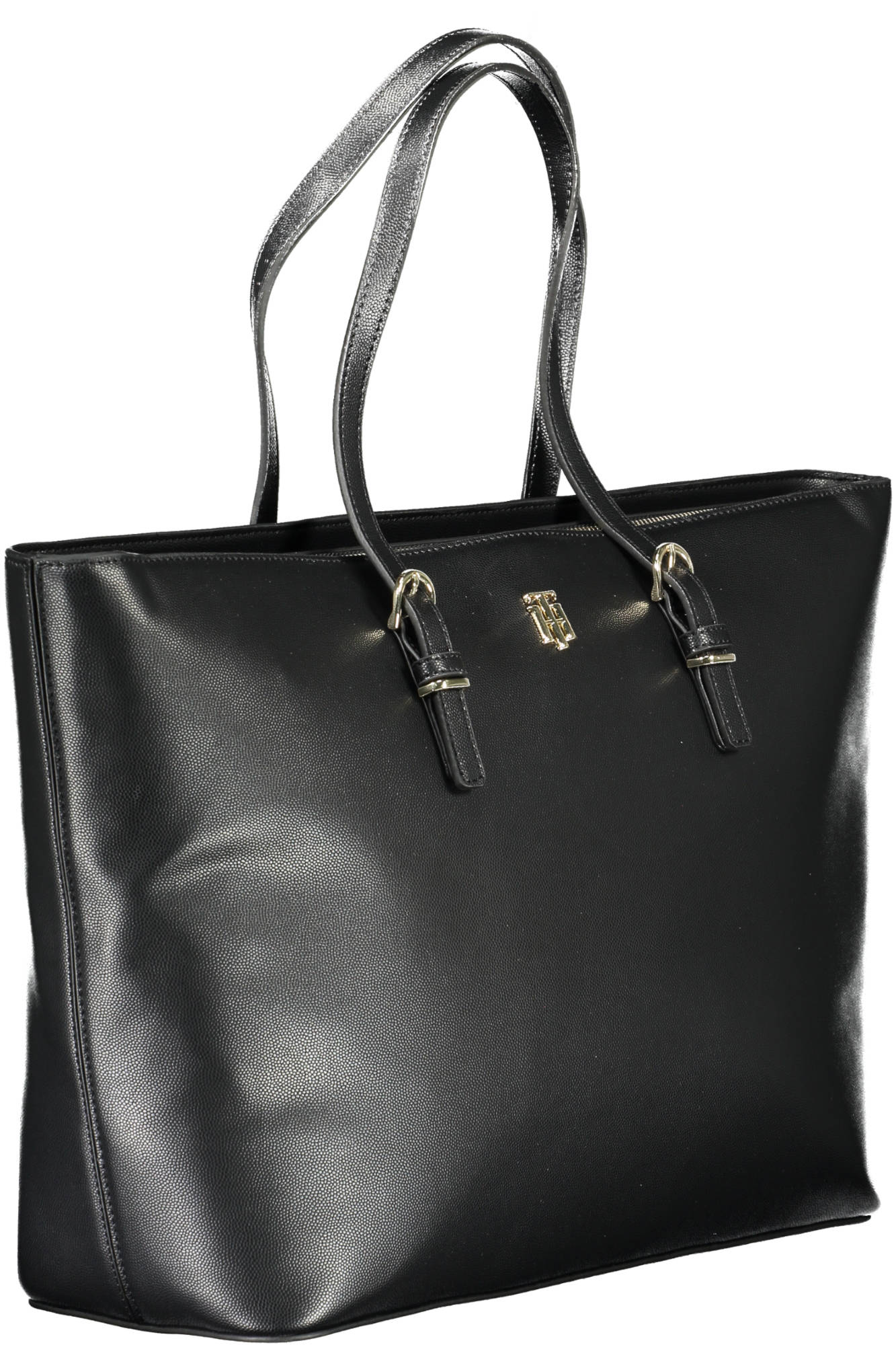 Tommy Hilfiger Black Polyurethane Handbag - Fizigo