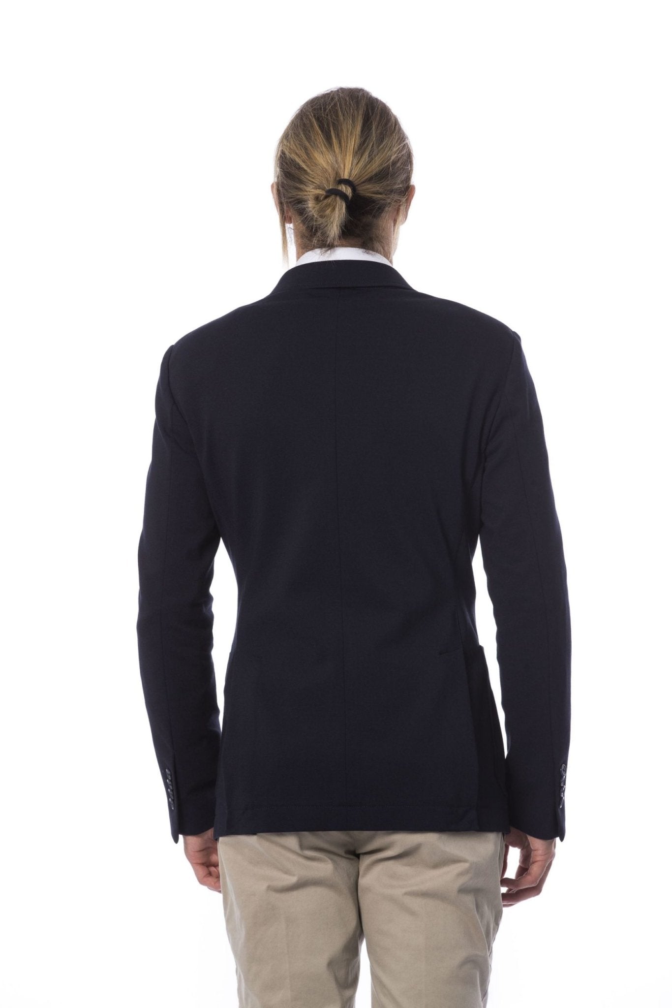Verri Blue Viscose Blazer - Fizigo