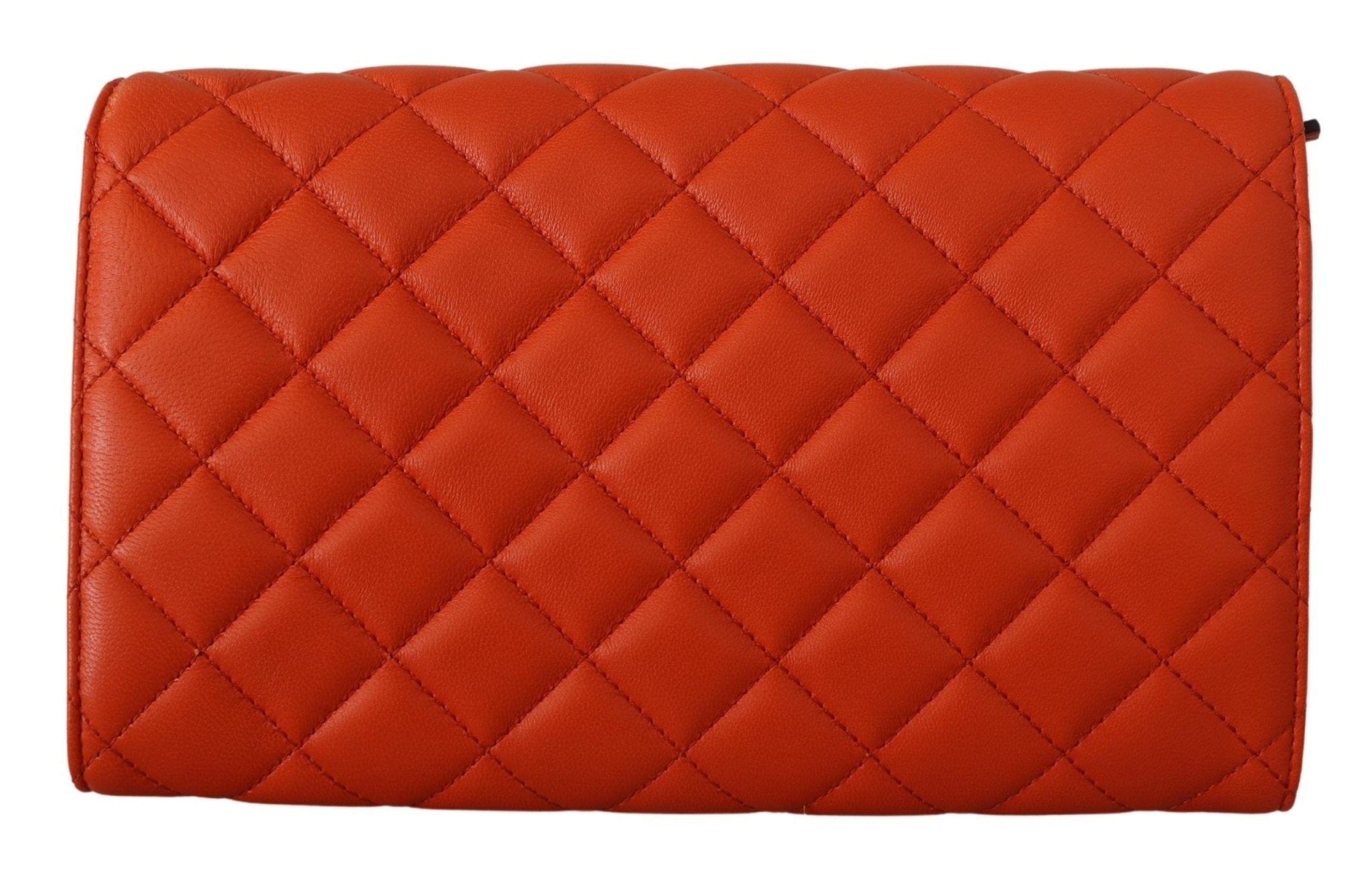 Versace Red Nappa Leather Medusa Evening Bag - Fizigo