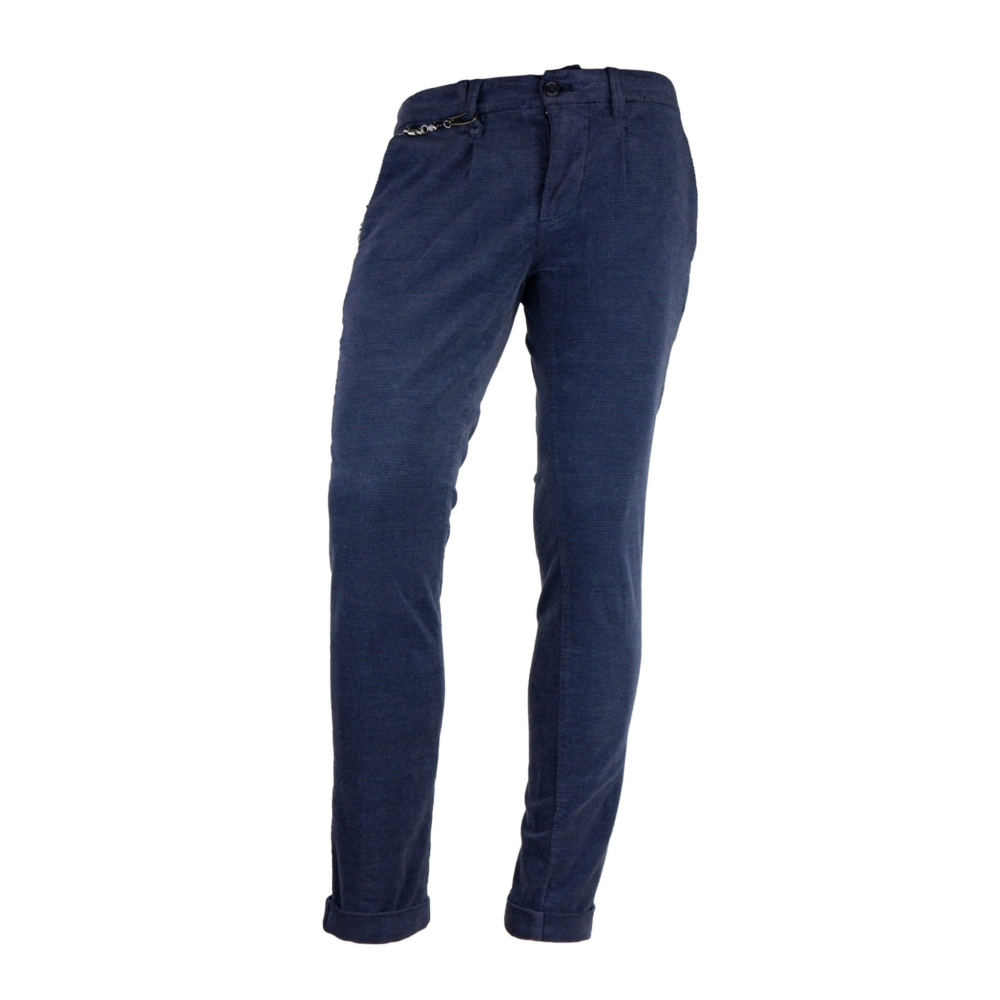 Yes Zee Blue Cotton Jeans & Pant - Fizigo